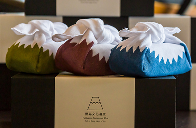 Mt.Fuji three colors of green teas